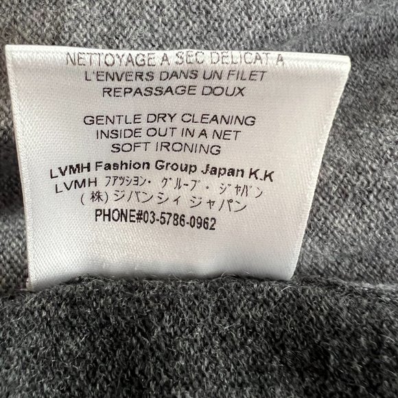 GIVENCHY Paris Grey Cashmere Zipper Cardigan Sweater NWOT Medium 8-10 HOST PICK - Picture 8 of 8